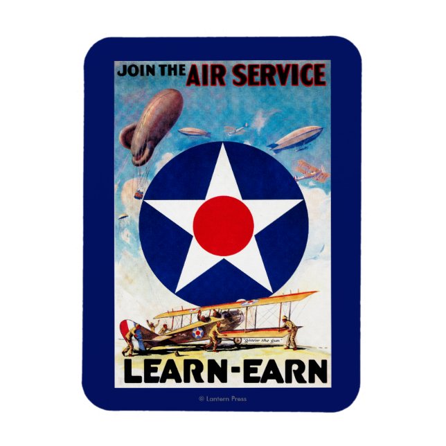 Íman EUA - Junte-se à Air Service Learning-Earn (Vertical)
