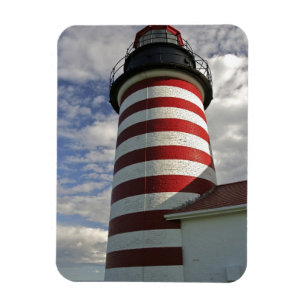 Íman EUA, Maine, Lubec. Farol West Quoddy Head