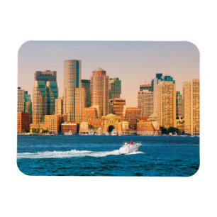 Íman EUA, Massachusetts. Panorama da Orla de Boston