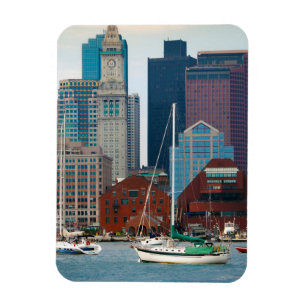 Íman EUA, Massachusetts. Vista panorâmica da orla marít