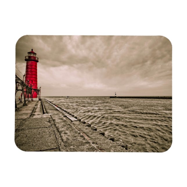 Íman EUA, Michigan, Grand Haven Lighthouse (Horizontal)