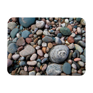 Íman EUA, Michigan. Pebolhas Polidas Na Costa