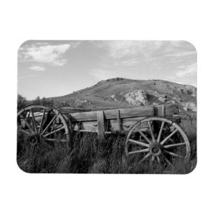 Íman EUA, Montana, Bannack State Park Velha carroça fei