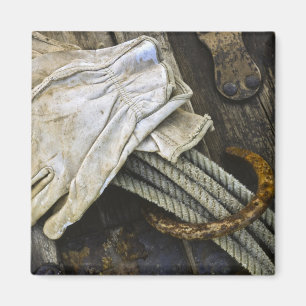 Íman EUA, New mexico, Santa Fé. Fim-acima do vaqueiro