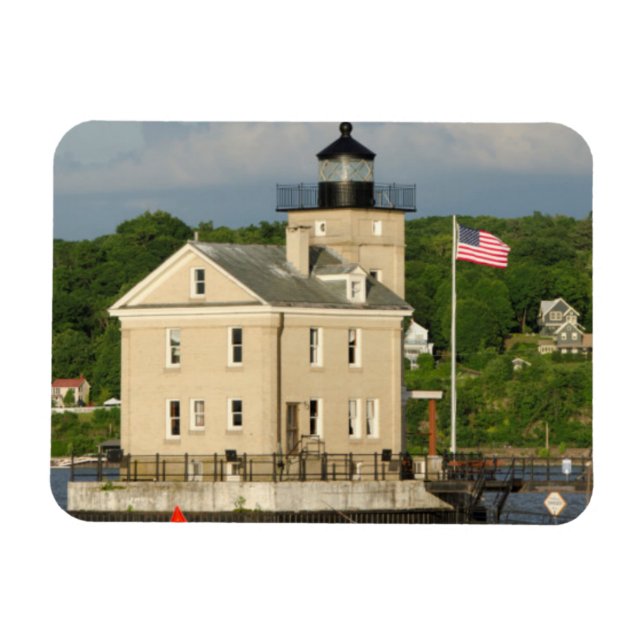 Íman EUA, Nova York, Kingston, Rio Hudson. Rondout (Horizontal)