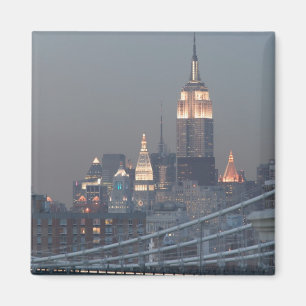 Íman EUA, Nova York, Vista da Ponte de Manhattan,