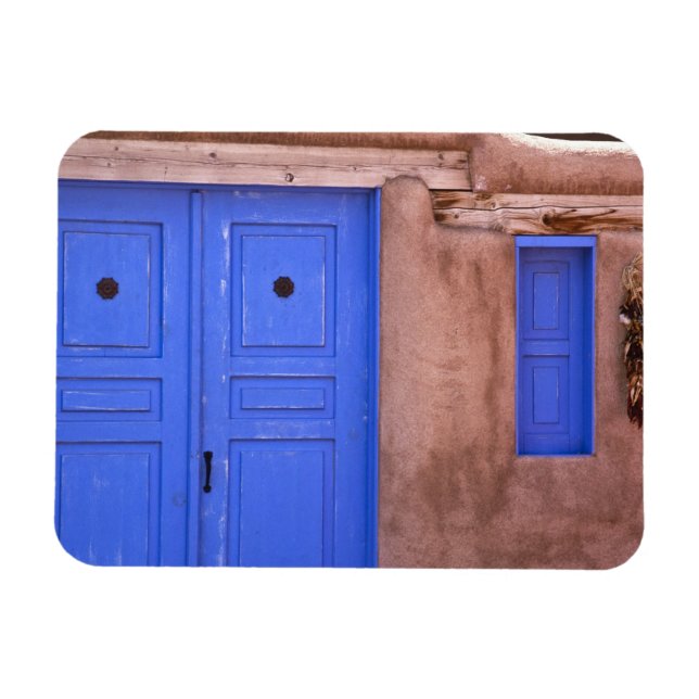 Íman EUA, Novo México, Papais noeis Fe. Vista da porta  (Horizontal)