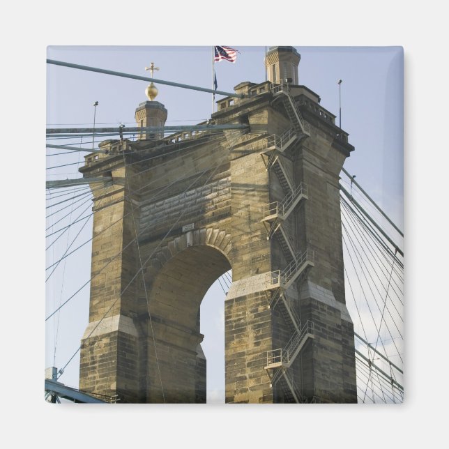 Íman EUA, Ohio, Cincinnati: Suspensão Roebling (Frente)