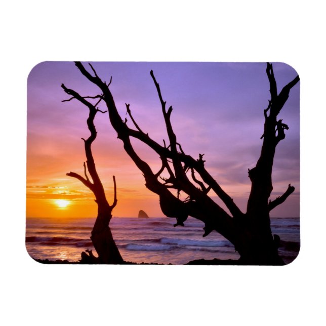 Íman EUA, Oregon, Cape Meares. Pôr do sol (Horizontal)