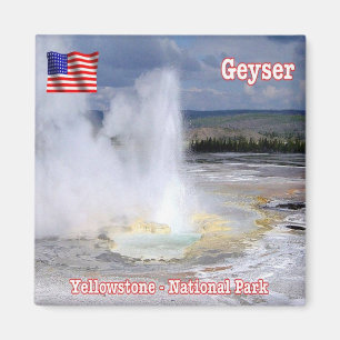 Íman EUA Parque Nacional Yellowstone - Geyser