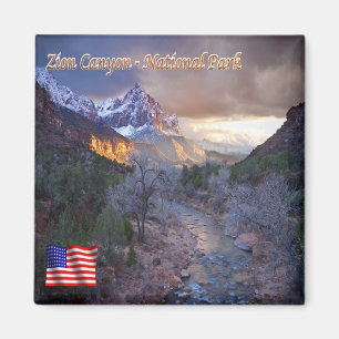 Íman EUA Parque Nacional Zion Canyon - Panorama