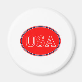 Íman EUA Red White e Blue 3 O MUSEUM Zazzle presentes