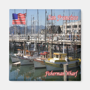 Íman EUA - San Francisco - Pescador da Praça Alamo