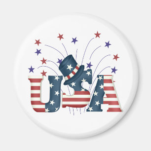 Íman EUA Stars and Stripes T-shirts e presentes