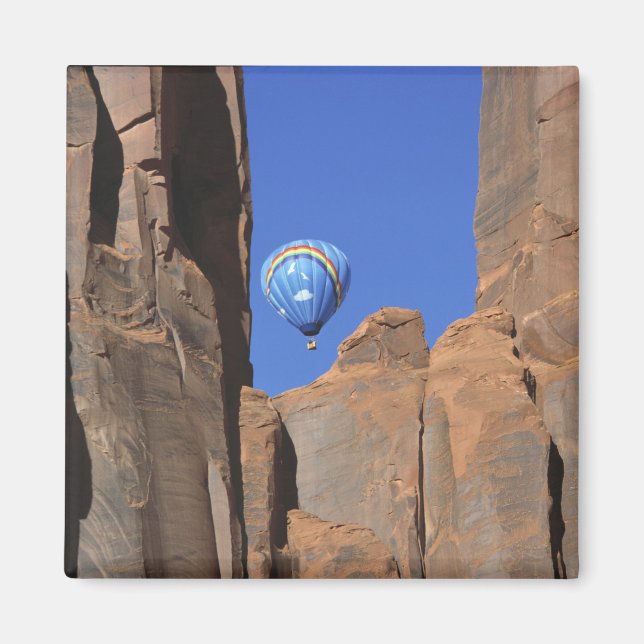 Íman EUA, Utah, Monument Valley. Um balão de ar (Frente)