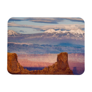 Íman EUA, Utah. Paisagem das Montanhas La Sal a partir