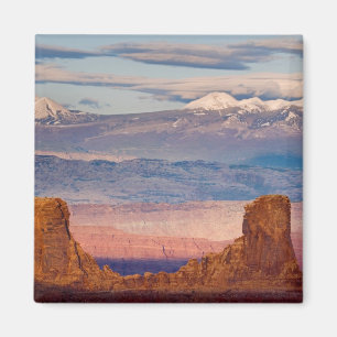 Íman EUA, Utah. Paisagem das Montanhas La Sal a partir