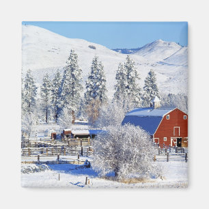 Íman EUA, Washington, Methow Valley, Celeiros em