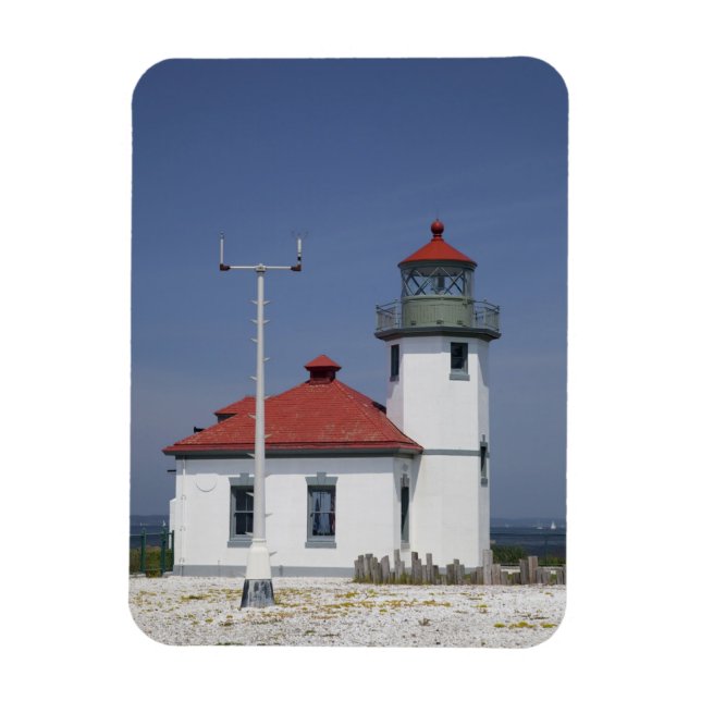 Íman EUA, Washington, Seattle, Alki Point Lighthouse, (Vertical)