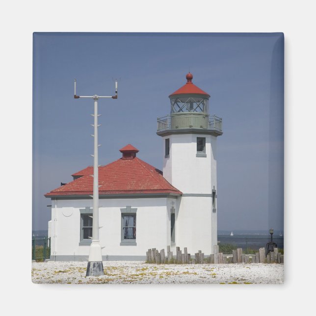 Íman EUA, Washington, Seattle, Farol Alki Point, 2 (Frente)