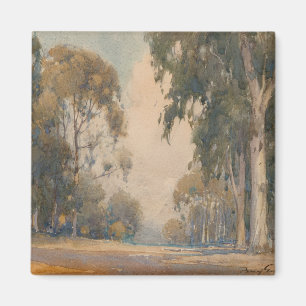 Íman Eucalipto (1922) – Delicada Aquarela Botânica