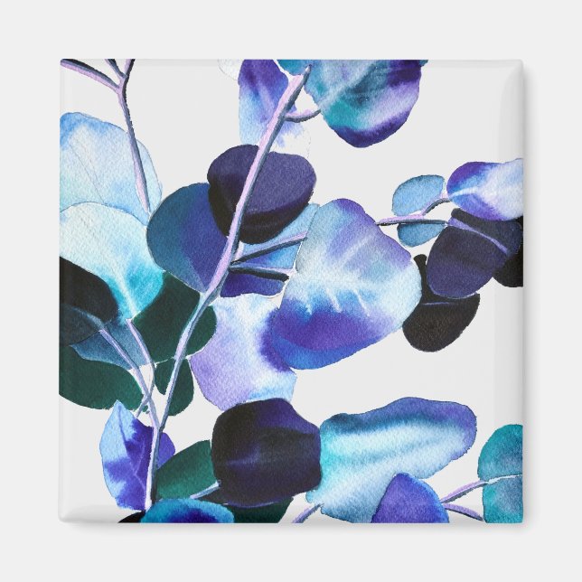 Íman Eucalyptus Gum deixa a aquarela (Frente)