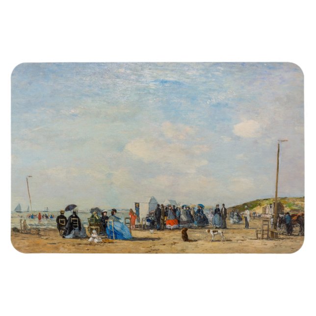 Íman Eugene Boudin - Encontro na praia (Horizontal)