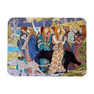 Íman Eugene Grasset - Painel Decorativo Harmonia