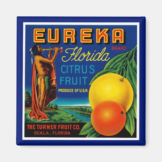 Íman Eureka Florida Citrus (Frente)