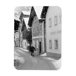 Íman Europa, Áustria, Hallstat. Rua nevada