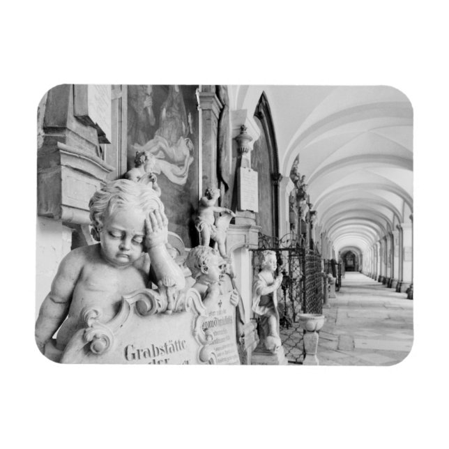Íman Europa, Áustria, Salzburgo. Querubim e monumento (Horizontal)