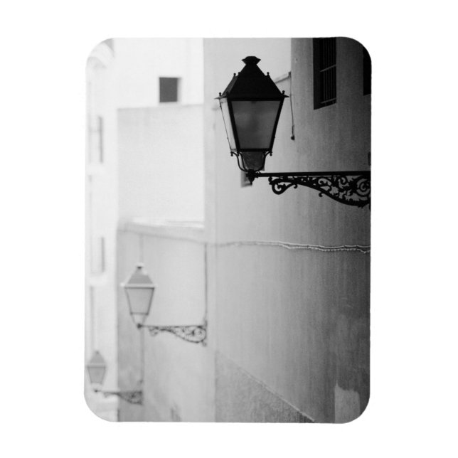 Íman Europa, Espanha, Mallorca. Luzes de rua, Palma (Vertical)