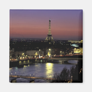 Íman Europa, França, Paris, Vista do pôr do sol do Eiff
