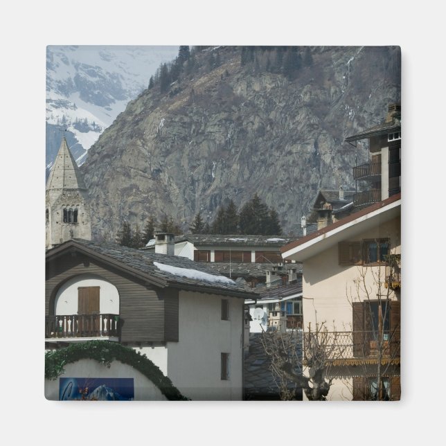 Íman Europa, Itália, Vale d'Aosta, COURMAYEUR: Cidade (Frente)