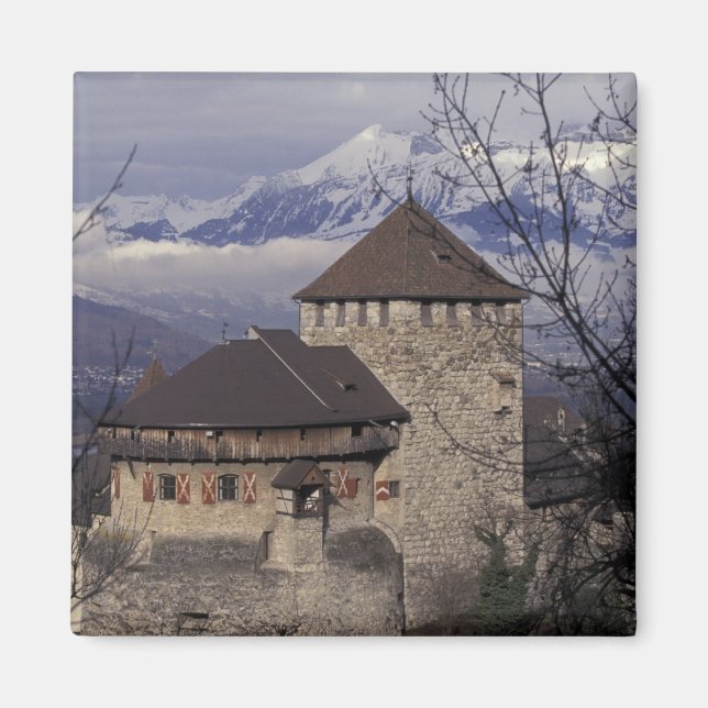 Íman Europa, Liechtenstein, Vaduz. Castelo de Vaduz, (Frente)