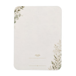 Íman European Wedding Invitation in Olive Green