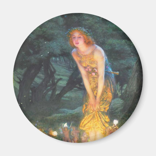 Íman Eva MidSummer (1908) por Edward Robert Hughes (Frente)