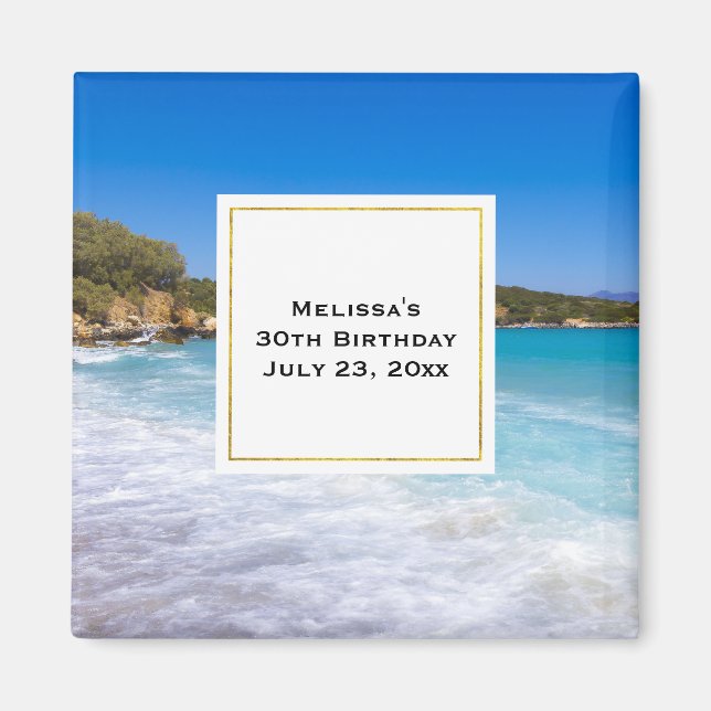 Íman Evento de Paraíso nas Ilhas Tropicais de Praia Exó (Frente)