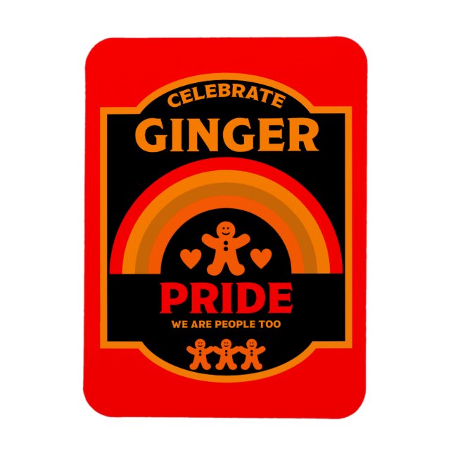 Íman Eventos do Dia do Orgulho Ginger no Mês (Vertical)