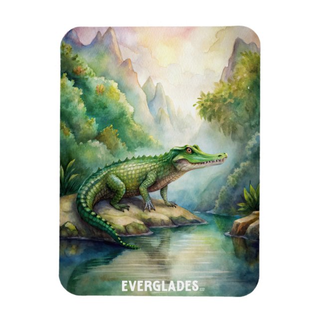 Íman Everglades National Park Watercolor (Vertical)
