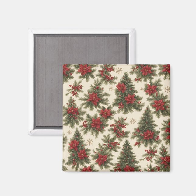 Íman Evergreen Christmas Charm Magnet (Front/Back)