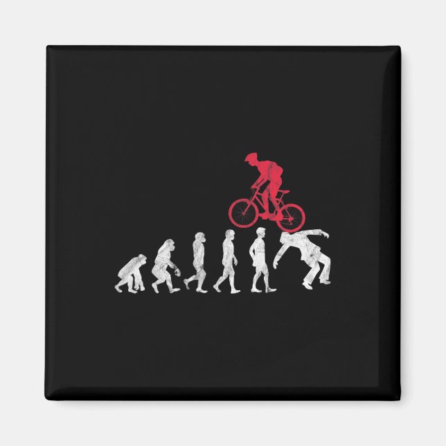 Íman Evolução de Bicicleta de Montanha Crash Funny Mtb  (Frente)