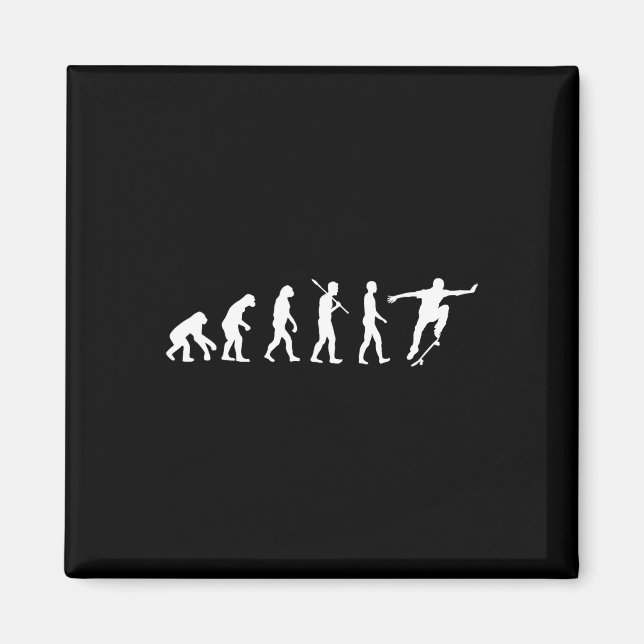 Íman Evolução Do Skatista - Presente De Skate Shi (Frente)