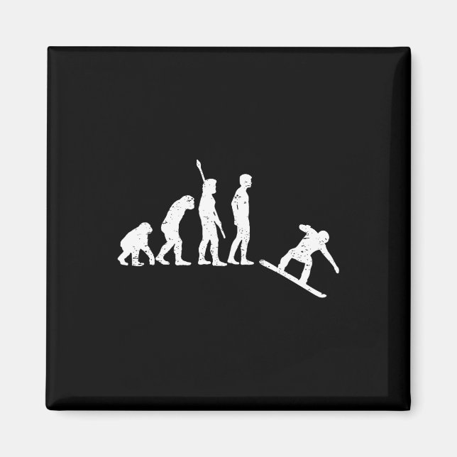 Íman Evolução do Snowboard - Snowboard (Frente)