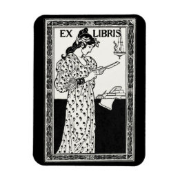 Íman Ex-libris art nouveau
