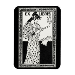 Íman Ex-libris art nouveau