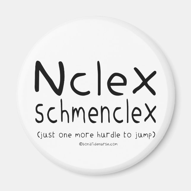 Íman Exame de Enfermagem do NCLEX Schmenclex (Frente)