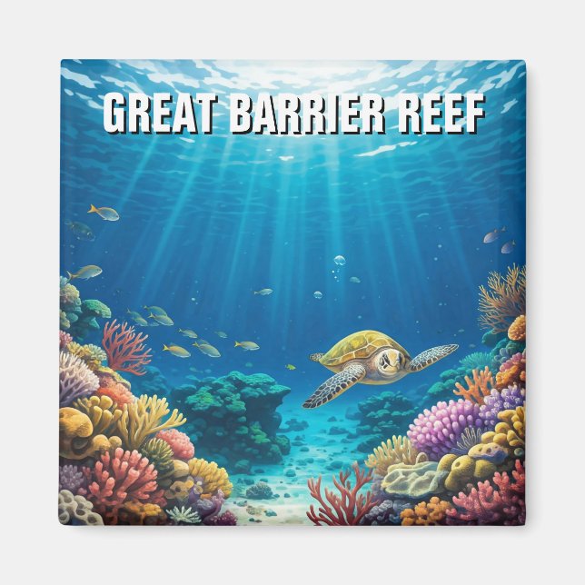 Íman Excelente Barrier Reef Austrália (Frente)