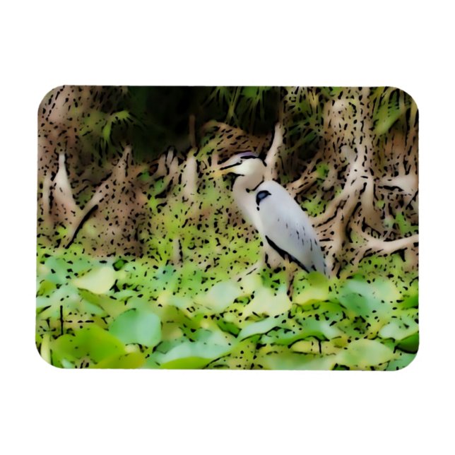 Íman Excelente Blue Heron (Horizontal)