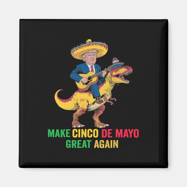 Íman Excelente Cinco De Mayo Mais Uma Vez Trump Com Par (Frente)